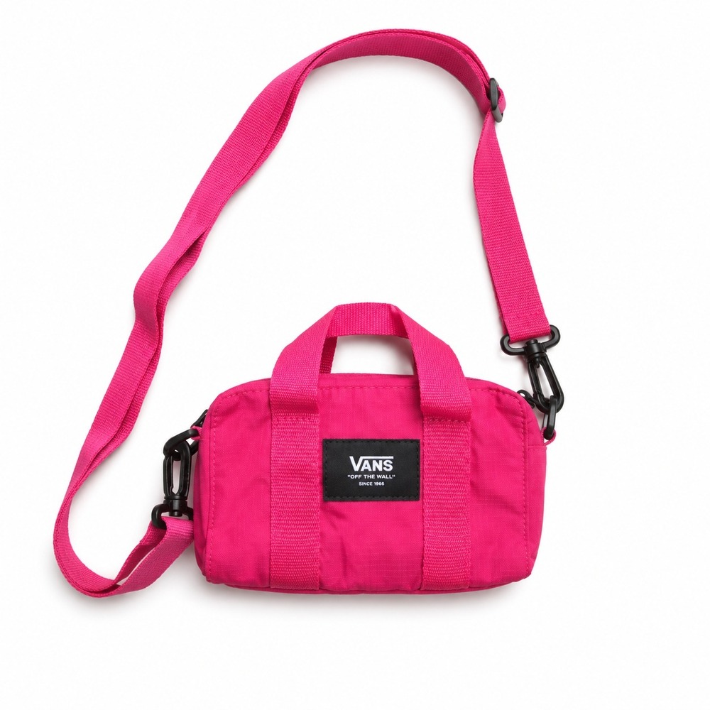 Vans "Off The Wall" Block Wallet Crossbody Carry All Bag Pink - Picture 1 of 13